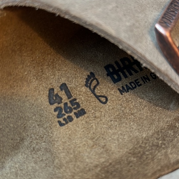 Birkenstock Arizona Oiled Leather Tobacco Brown Sandals Size 10 - Picture 5 of 12